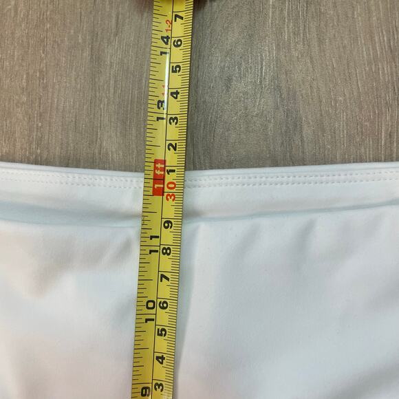 G4Free White Wide Leg Pants Women’s Medium M 8/10 28.5 Inseam Pull On Stretch - Picture 6 of 8